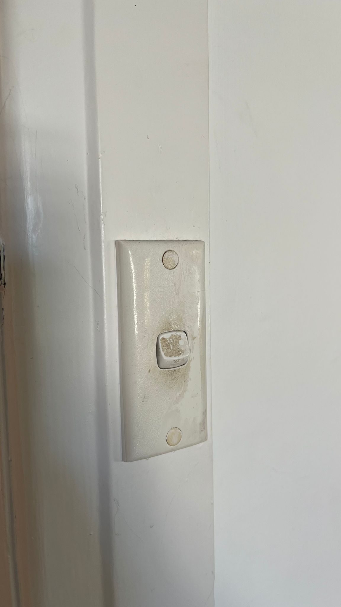Light Switch before regular clean — Collaroy